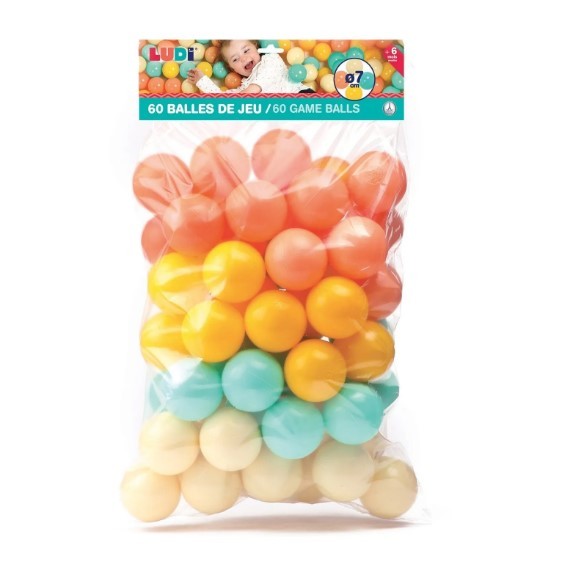 Bolsa 60 Pelotas Colores Mixtos Ludi - Main Image