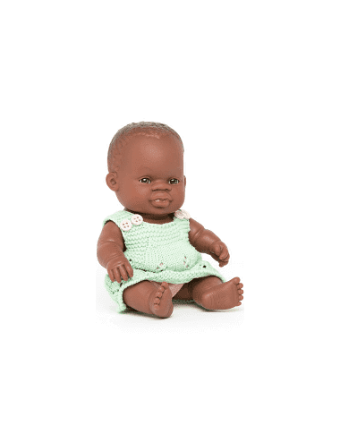 Muñeca Bebé Africana 21cm...
