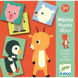 Memo Puzzle 30pcs Animales...