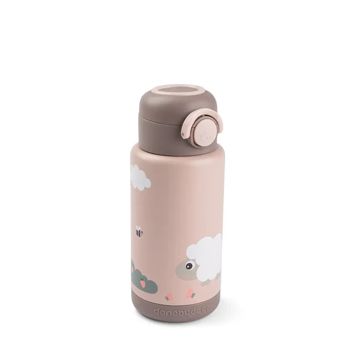 Botella Térmica Tiny Farm Rosa 340 ml Done By Deer