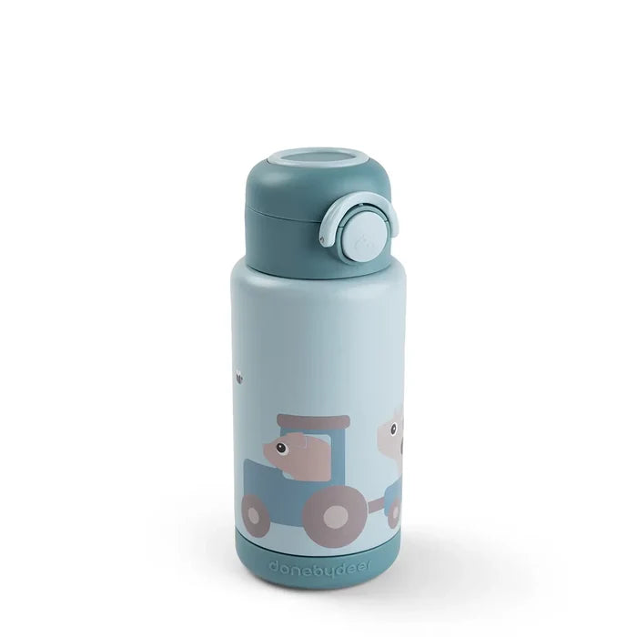 Botella Térmica Tiny Farm Azul 340 ml Done By Deer