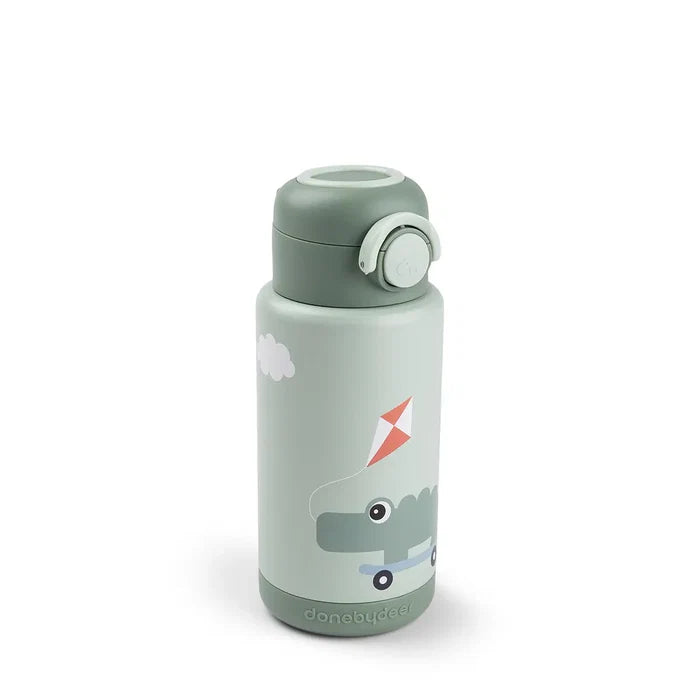 Botella Térmica Playground Verde 340 ml Done By Deer