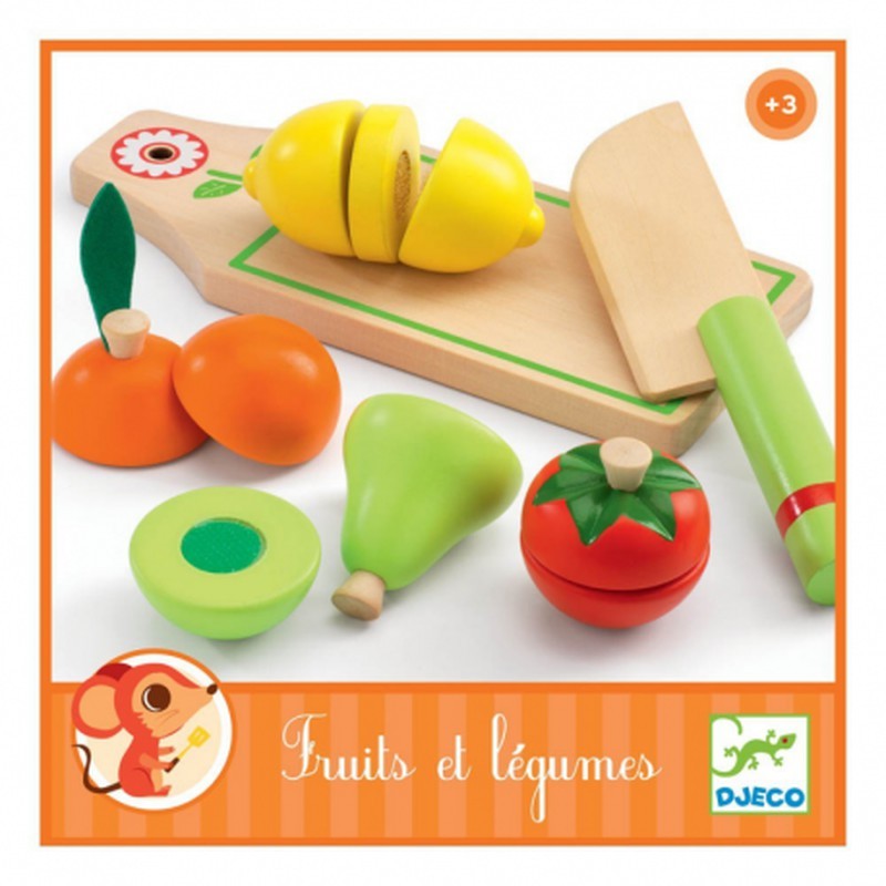 Imitación Frutas y Vegetales para Cortar de Djeco