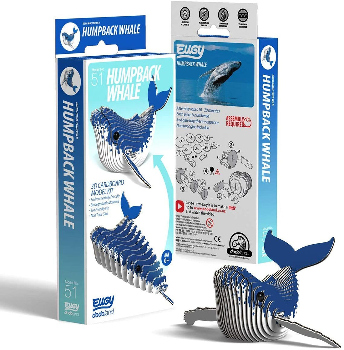 Puzzle 3D Eugy Humpback Whale