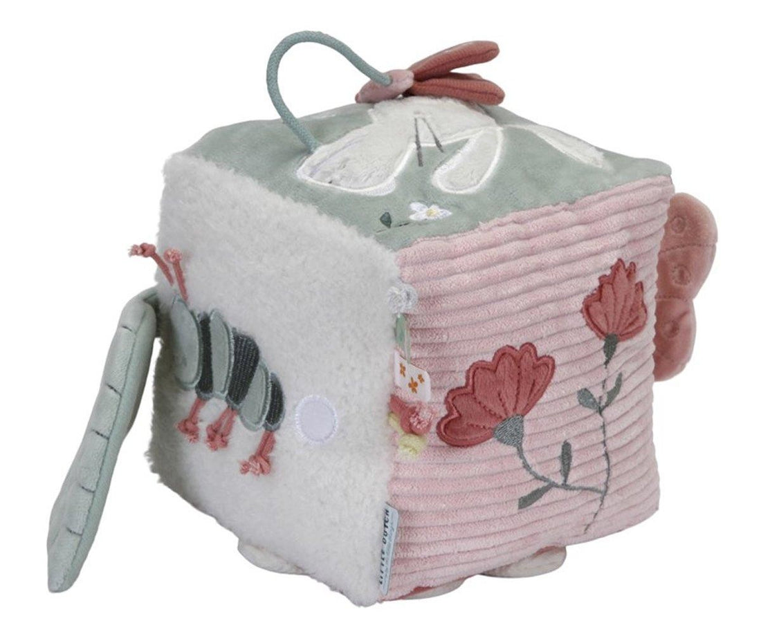 Cubo Blandito de Actividades Flores y Mariposas Little Dutch