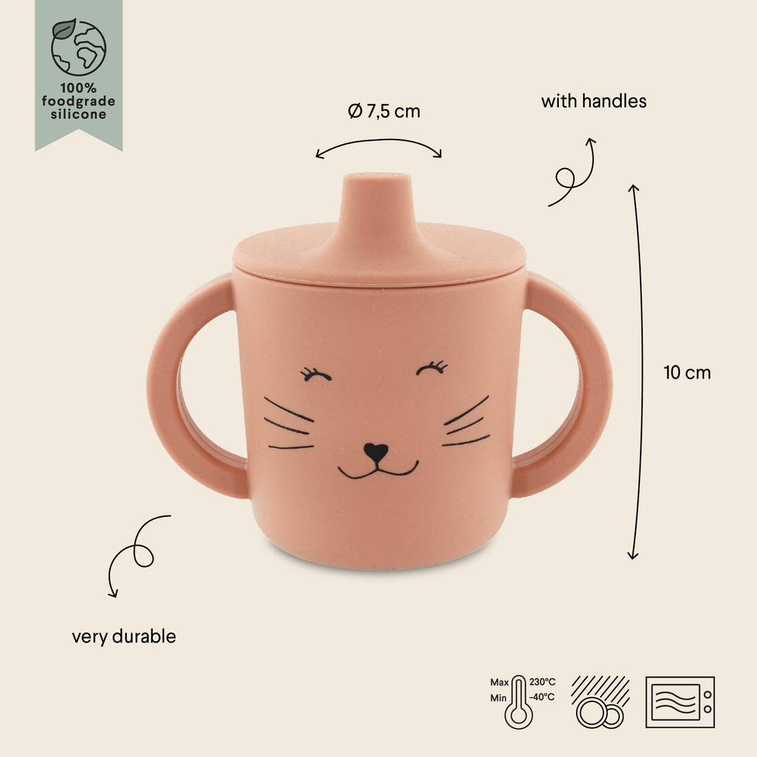 Taza Silicona Gato Trixie