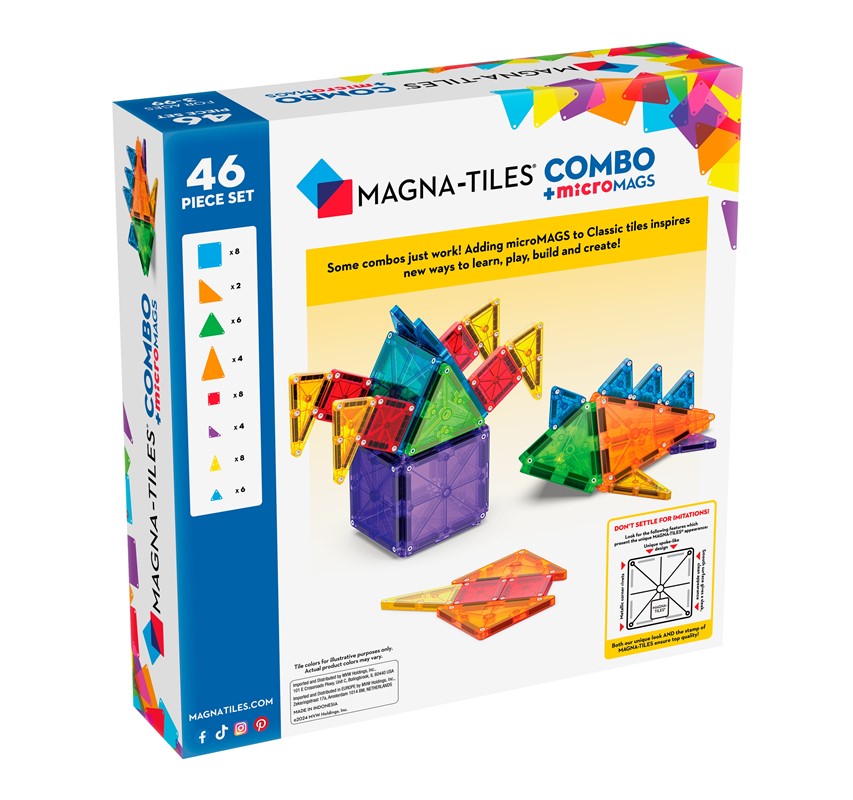 Juego de Construcción MAGNA-T 46 pc Combo+microMAGS