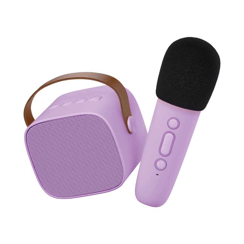 Karaoke Altavoz Bluetooth con Micrófono Violeta Lalarma