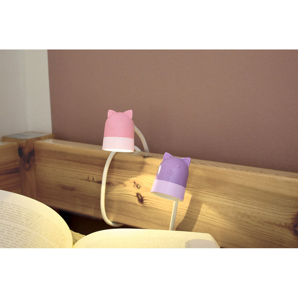 Luz de Lectura Flexible Rosa/Morado Moses