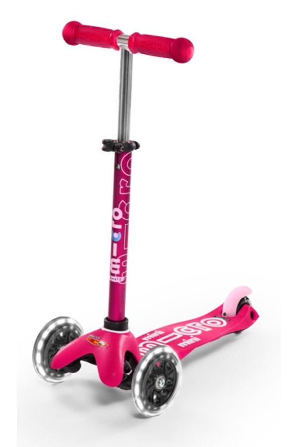 Patinete Mini Micro Deluxe Led Rosa