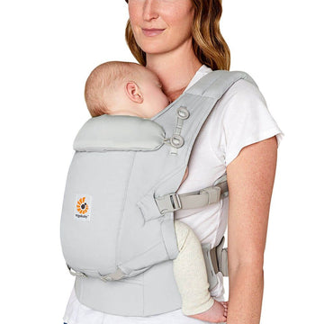 Mochila Adapt Soft Touch Cotton-Gris Perla de Ergobaby