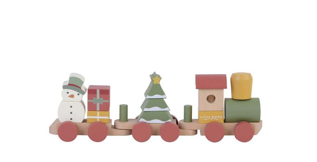 Tren Apilable Navidad Little Dutch