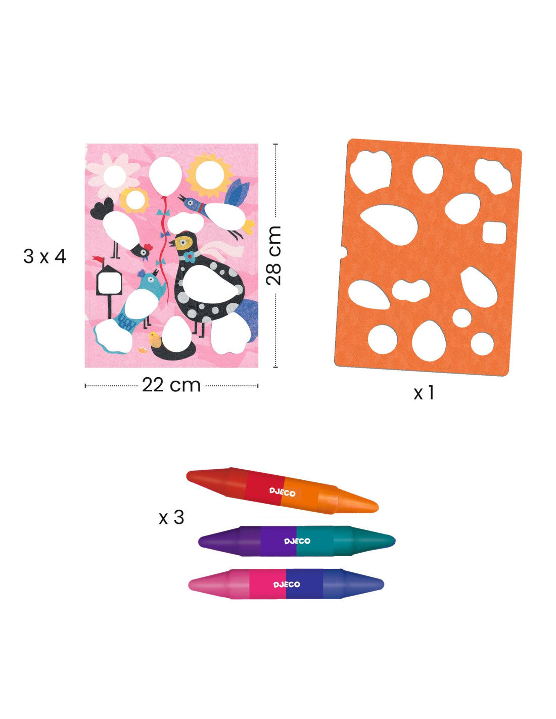 Dibujos para Colorear Birdie & Co Djeco