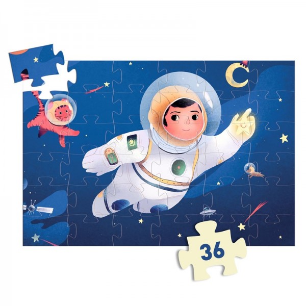 Puzle Silueta El Astronauta Djeco