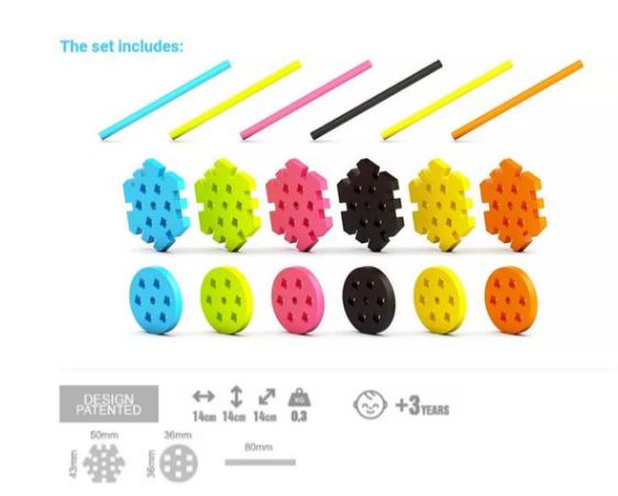 Juego de Construcción MELI Maxi Constructor SET 60 pcs