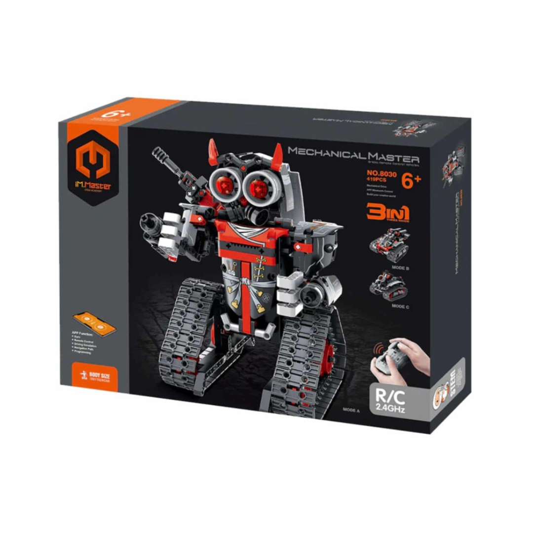 iM.Master Robot y Coche Radio Control Rojo 3 en 1