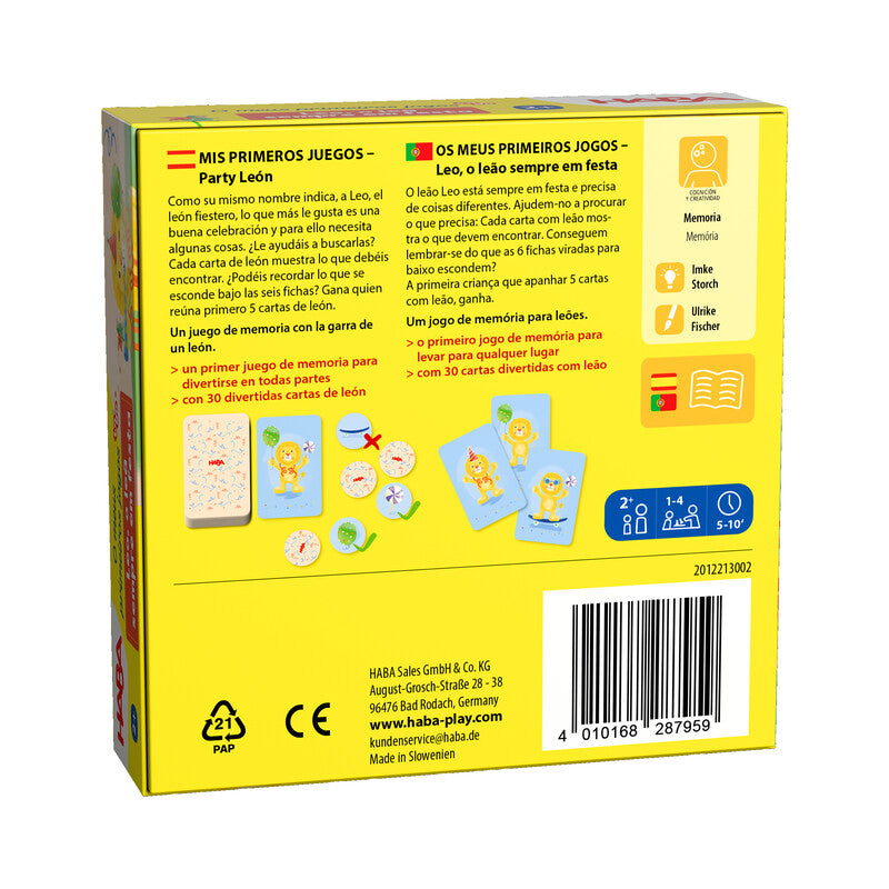 Party León Mis Primeros Juegos To Go Haba
