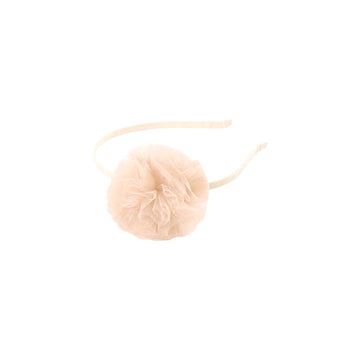 Diadema Alice Oversize Pom Pom Lily-Rose Crema Billy Loves Audrey