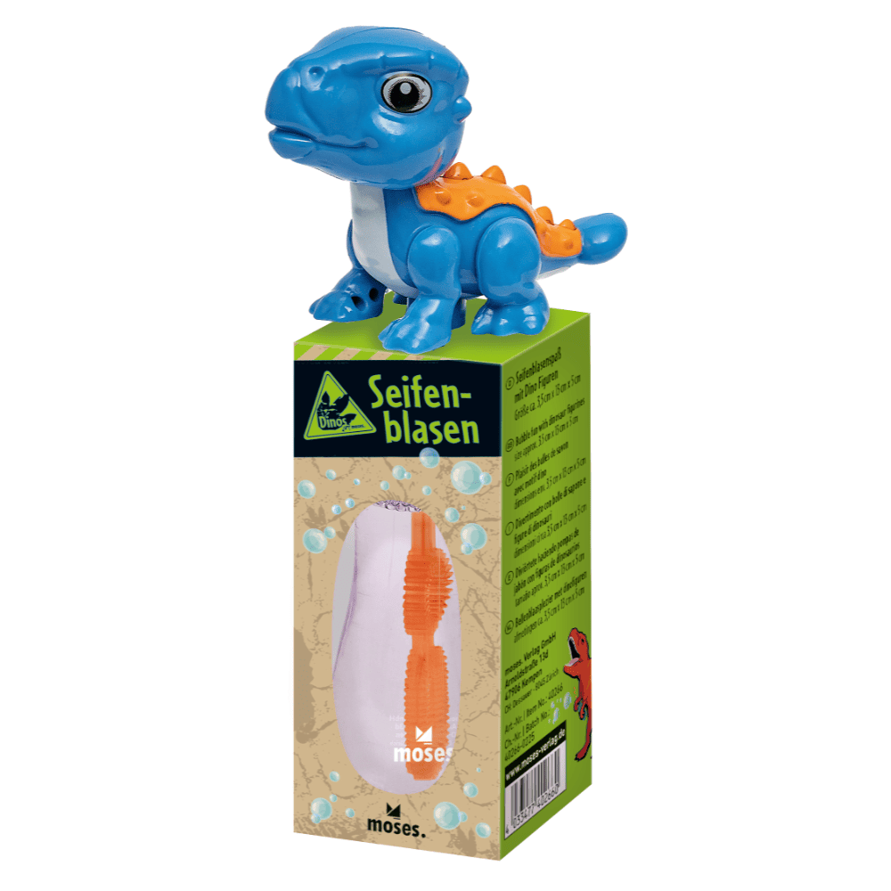 Pompas de Jabón Dinos (Azul) de Moses