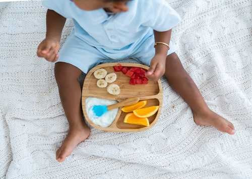 Plato Bamboo Toodler Azul de Eco Rascals