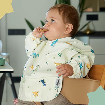 Babero Manga Larga Dinosaurios Babaté Kids