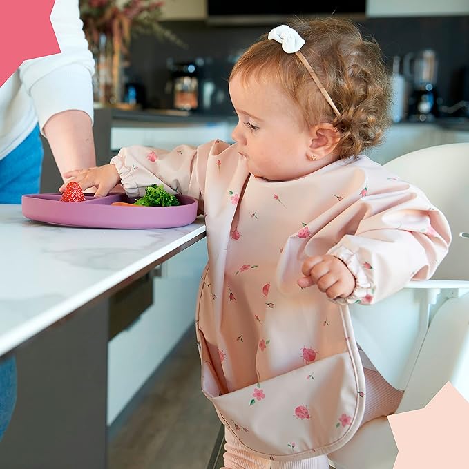 Babero Manga Larga Mariquitas Babaté Kids