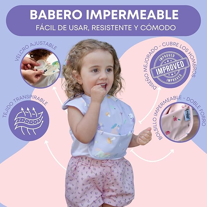 Pack 2 Baberos sin Mangas Bosque Encantado Babaté Kids