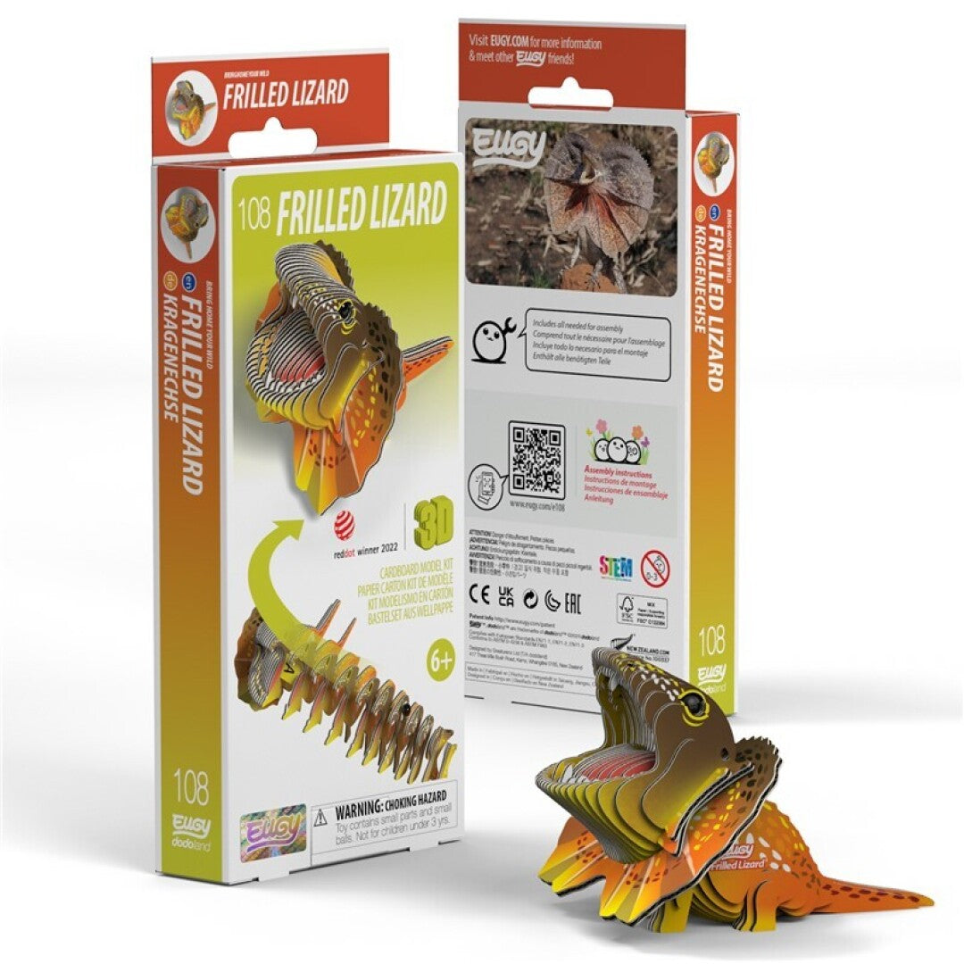 Puzzle 3D Eugy Frilled Lizard