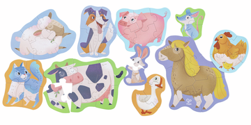 Puzzle Amigos de la Granja Hape