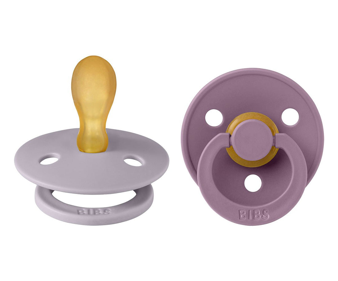Pack 2 Chupetes Bibs Simétrica Fossil Grey/Mauve 6-18m