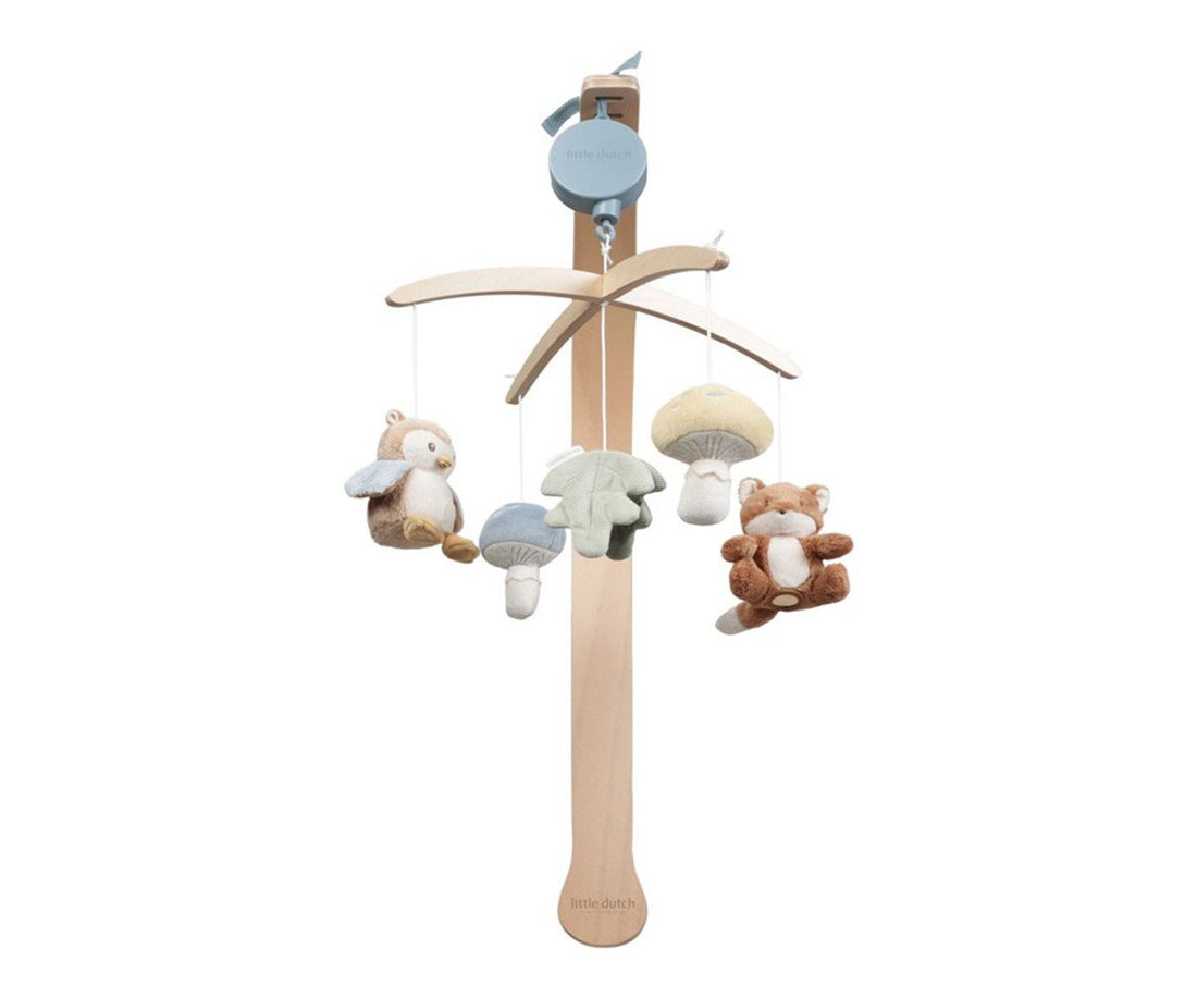 Móvil Musical Madera Forest Friends Little Dutch