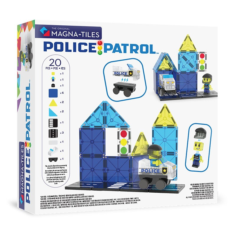 Juego de Construcción MAGNA-T Police Patrol Set 20 pcs