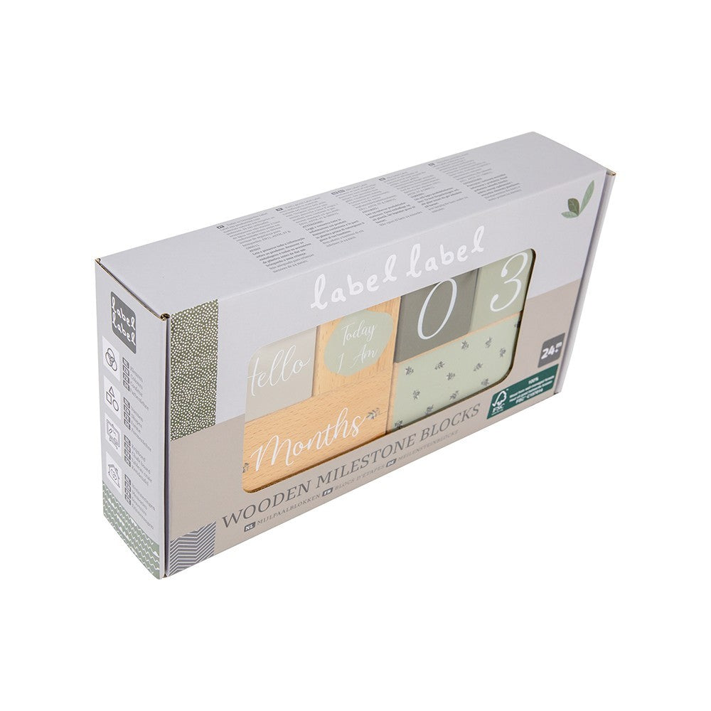 Milstool Label Milestone Blocks Olive Green de Label Label