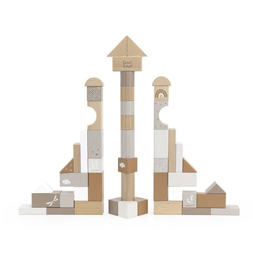 Bloques de Madera Apilables 50pcs - Nougat de Label Label