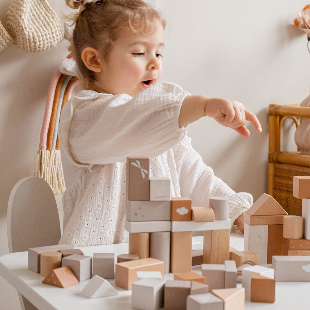 Bloques de Madera Apilables 50pcs - Nougat de Label Label