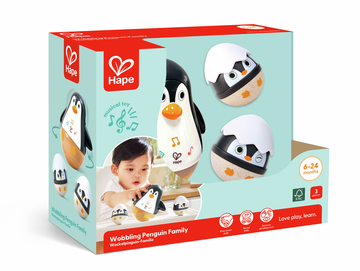Wobbling Penguin Family de Hape