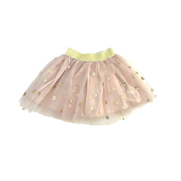 Falda Corazones Dorados Corta 3-8 años de Ratatam