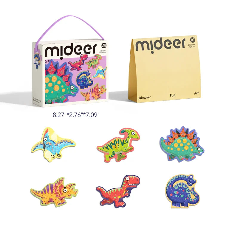 Mis Primeras Piezas - Dinosaurios 6 en 1 Mideer