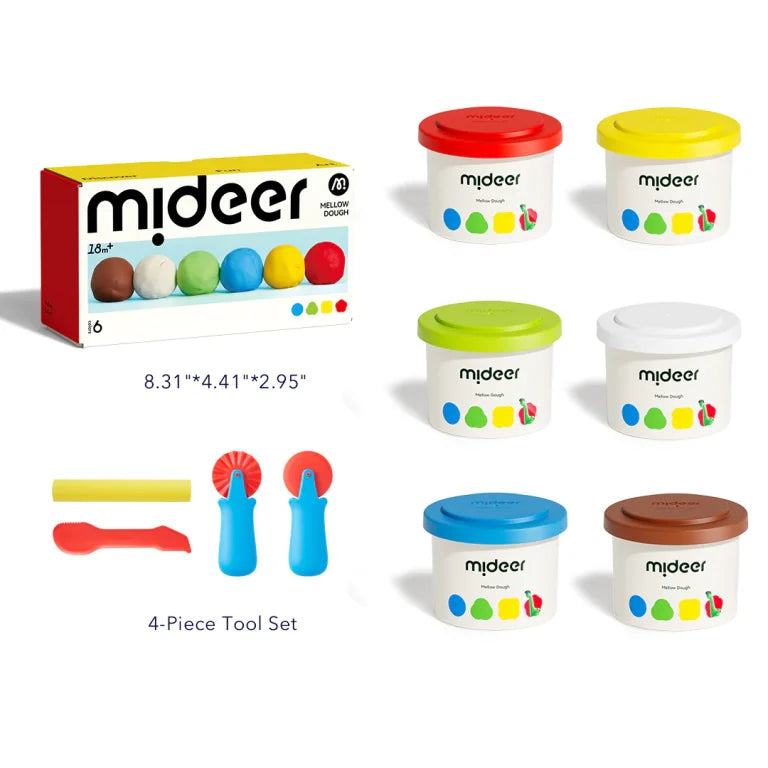 Plastilina Mideer (6 colores)