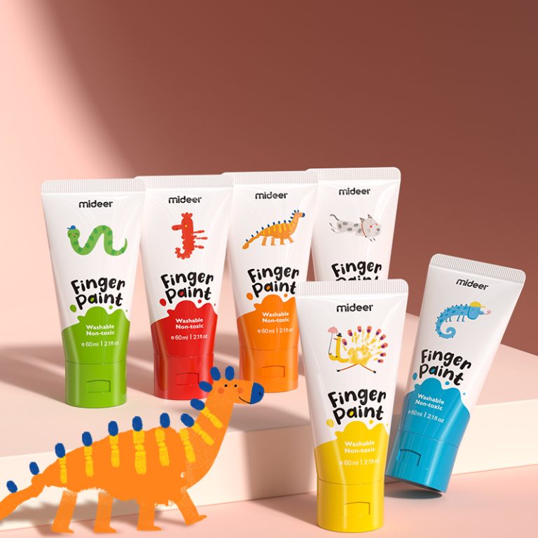 Pinturas para Pintar con los Dedos - 6 colores Mideer