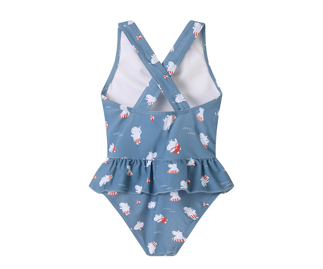 Bañador Cruzado con Volantes Hippos S (2-3 años)