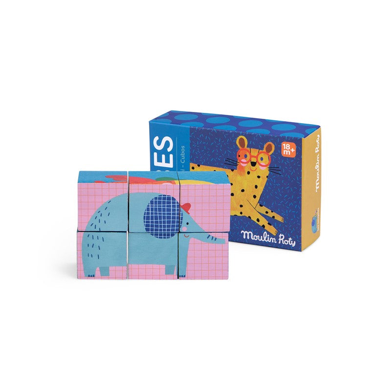 Puzzle 6 Cubos Toupitis de Moulin Roty