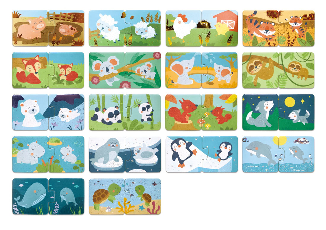 Puzzles Animal Family Pairing Hape