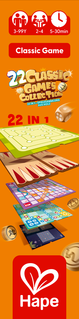 Colección de 22 Juegos Clásicos Hape