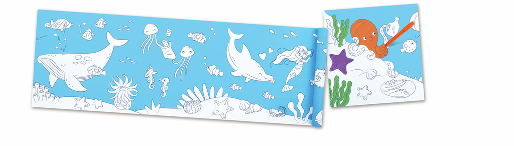 Rollo de Papel para Garabatos Oceánicos Hape