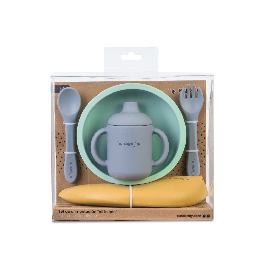 Set de Alimentación 5pzs Menta Saro
