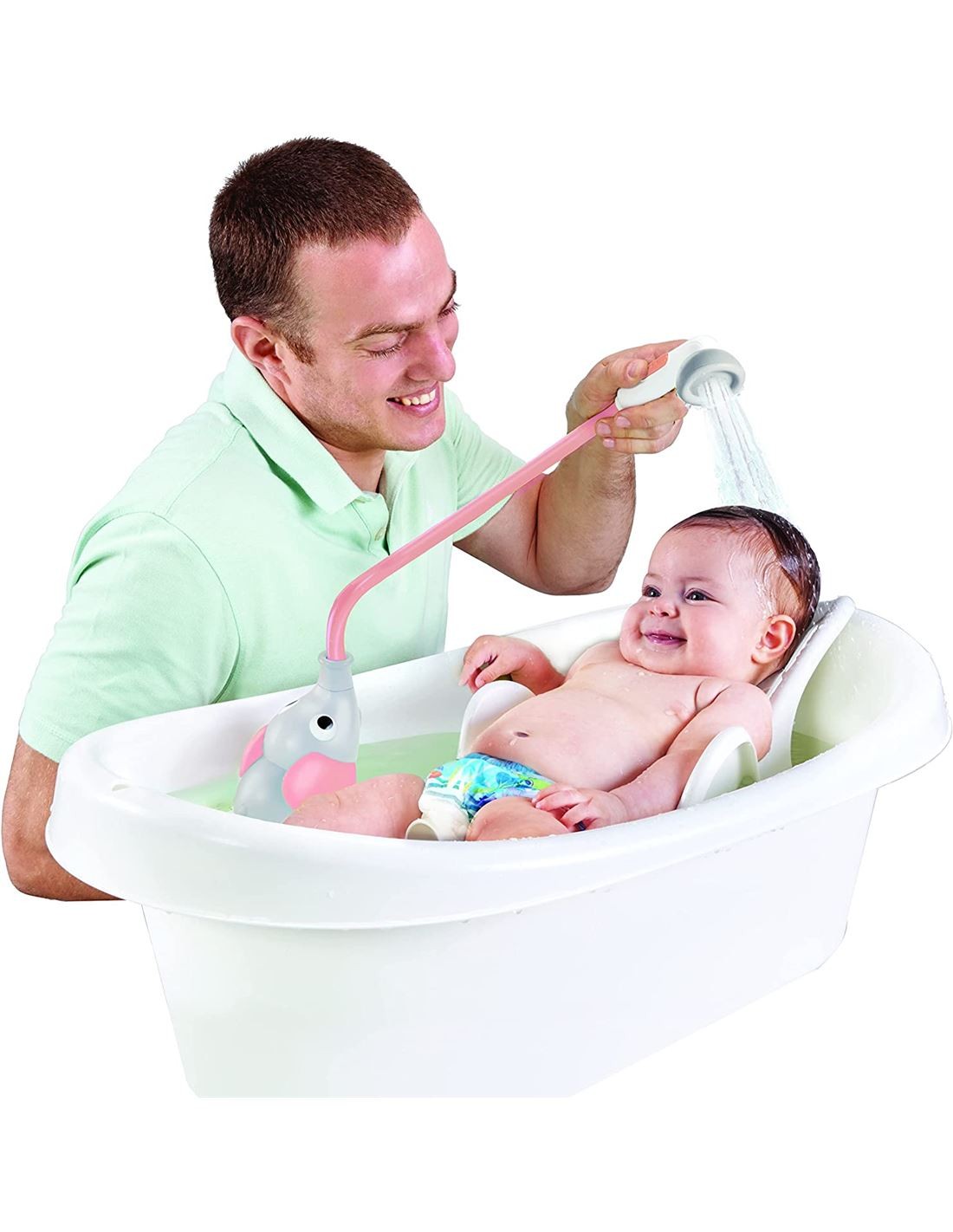 Ducha Bañera Elefante Rosa de Yookidoo
