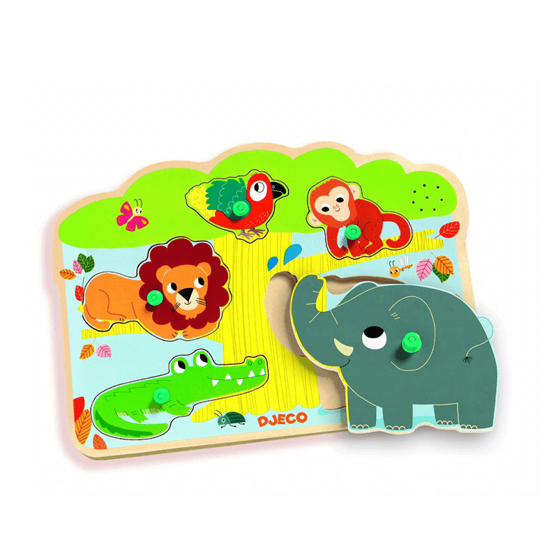 Puzzle Encajable con sonido - Baobab de Djeco