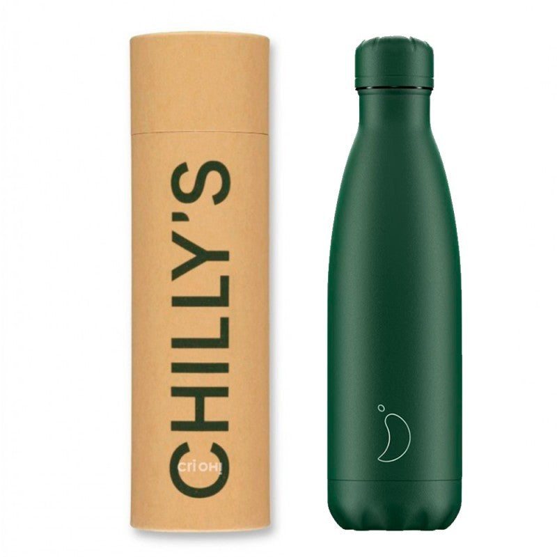 Botella Inox Verde Mate Total 500 ml Chilly's