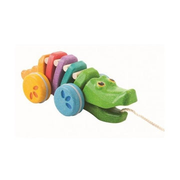 Juguete Arrastre Cocodrilo Arco Iris Plantoys